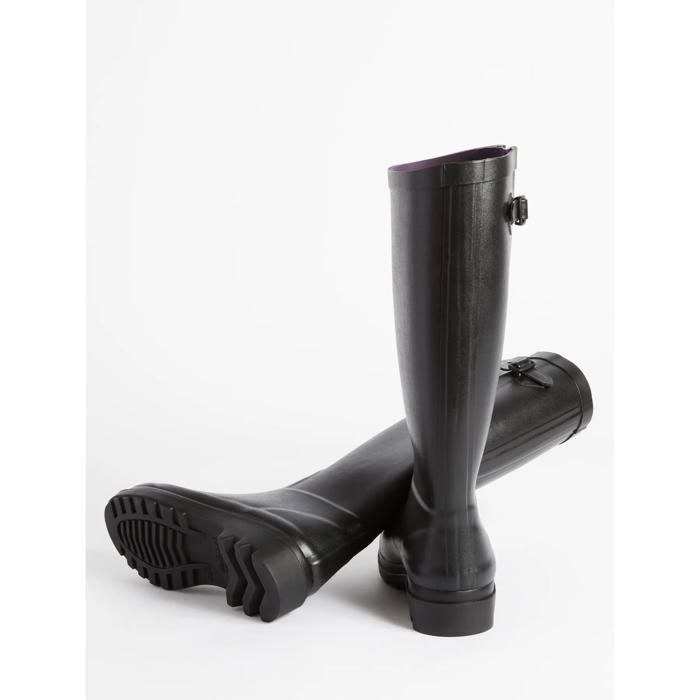 Bottes De Pluie Aigle Femme Haute Wellies - Taille 41 Noir, Cuir Doublé, Imperméable, Pour Équitation & Outdoor