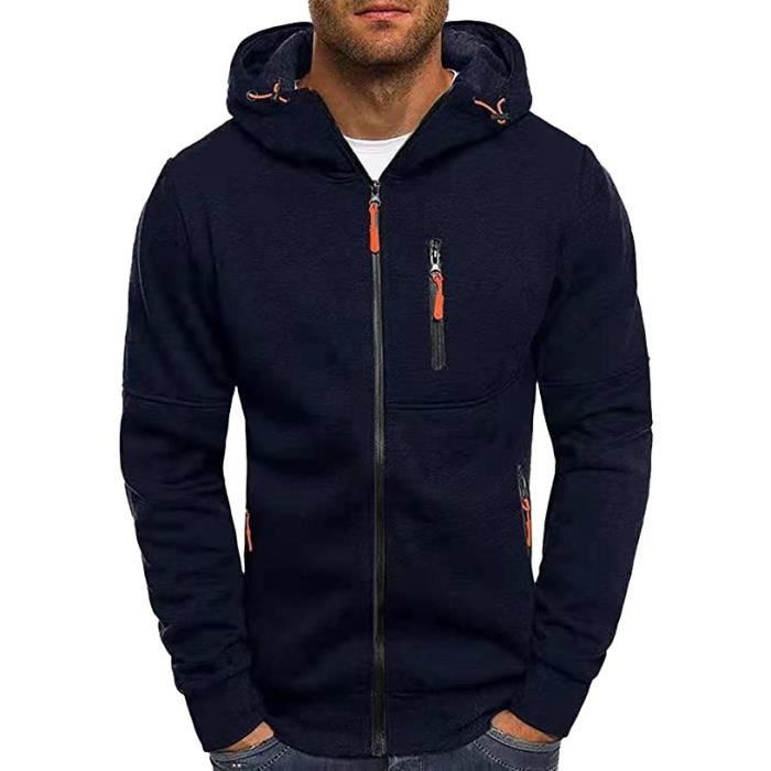 Sweat zippé capuche homme best sale