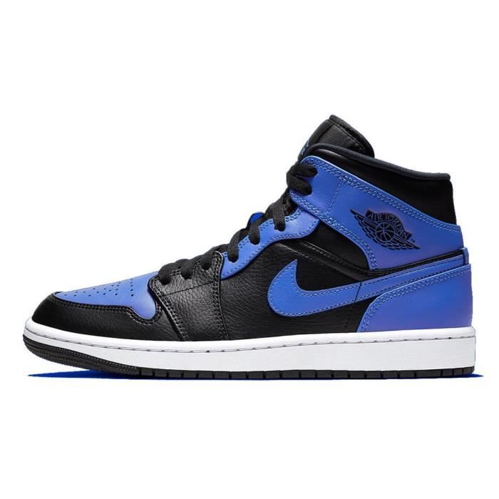 Jordan 1 mid bleu 2025 noir