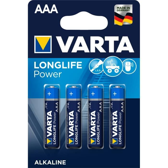 VARTA Piles Alcalines AAA Longlife Power Lot De 16
