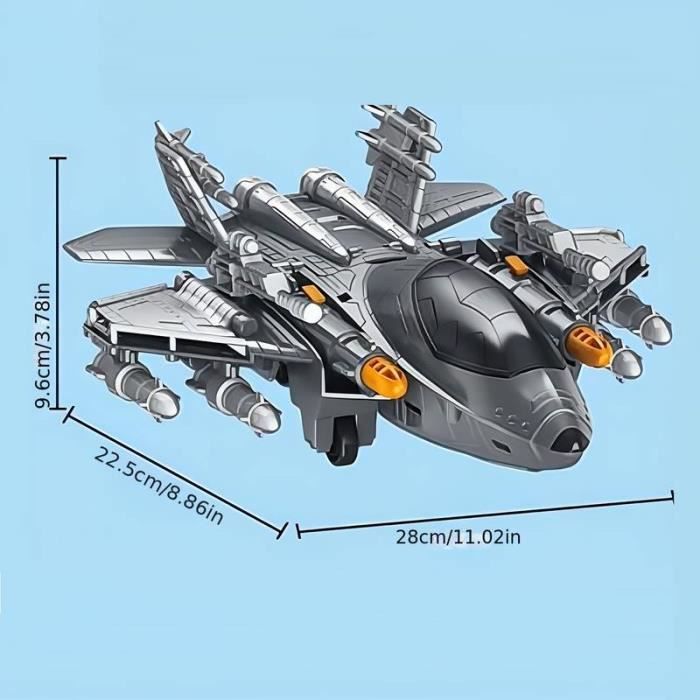 Jouets Avion à Tirer JOYIN 16 Pièces - Ensemble Avions Et Hélicoptères Pour Enfants 2-8 Ans