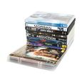 100 pochettes DVD PERFORÉES - espace pour la jaquette - rabat non-adhésif - 160 x 190 mm - 3L-2