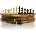 Beau jeu d'échecs en bois décoratif, sculpté et fabriqué à la main RUBY par Master Of Chess-2