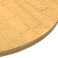 Plateau de table en bambou verni - Diamètre 80 cm - Forme ronde-2