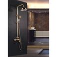 ROUSSEAU Colonne de douche avec robinet mitigeur mécanique Byron - Vieux bronze-2