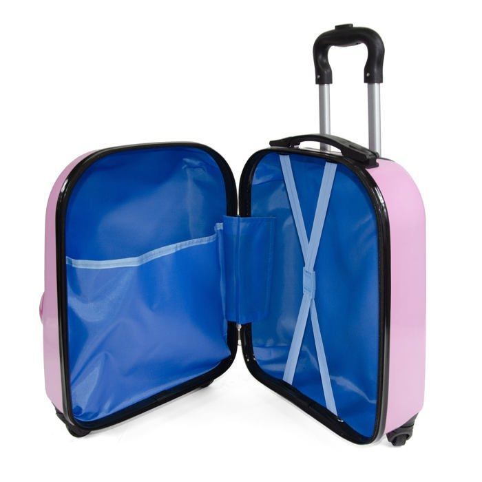 KINSTON Valise Cabine Enfant à Roulettes – Modèle CriCroc Le Crocodile Vert, Bagage Fun Et Résistant 46 Cm