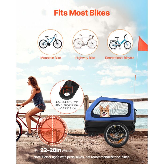 Test : remorque vélo enfants VEVOR, double siège pratique