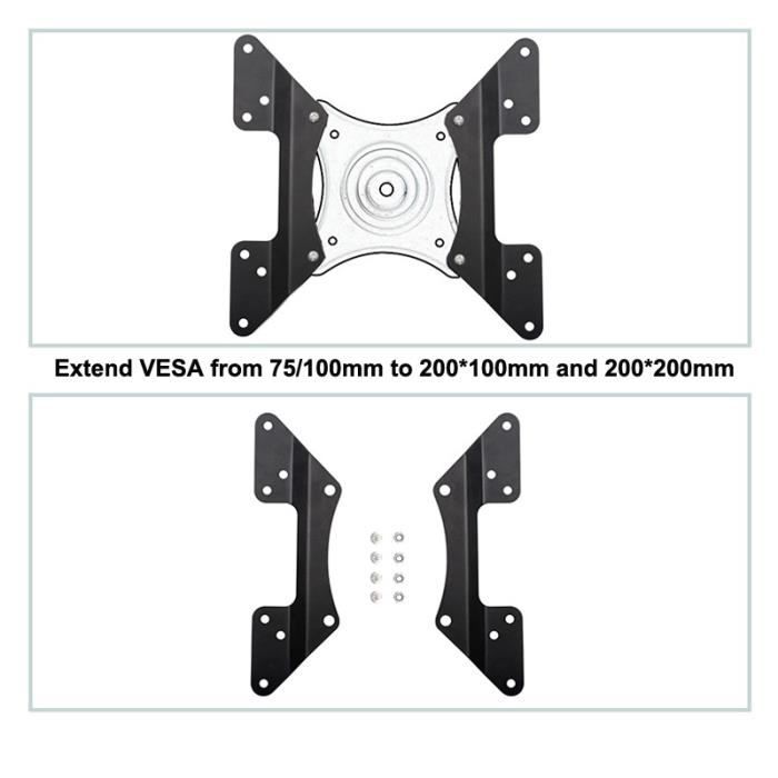 Type A-Pièces d'adaptateur VESA pour rallonge, AL005, 100x100mm, 200x100mm,  200x200mm - Cdiscount TV Son Photo