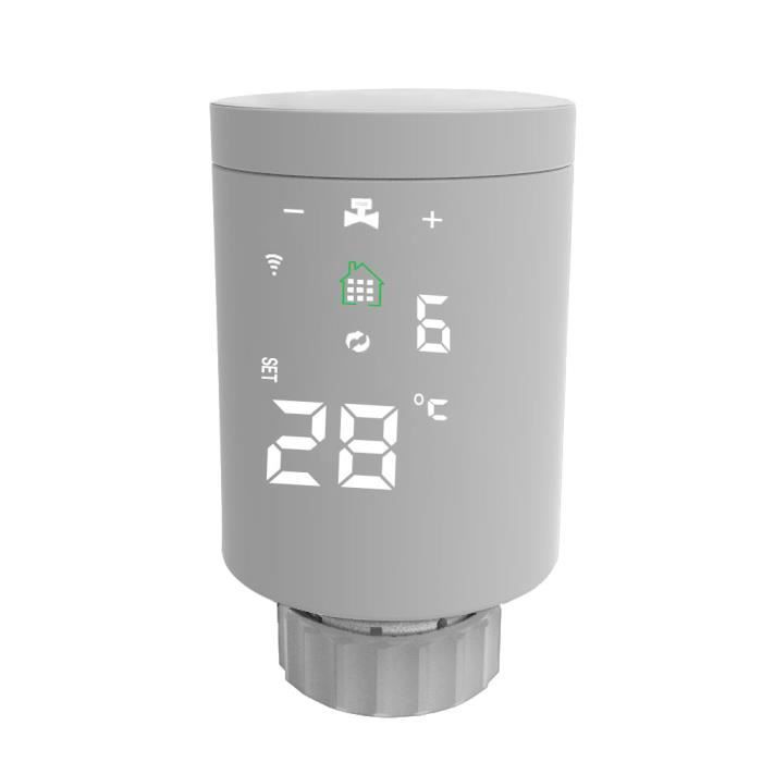 Thermostat Régulateur,Tête thermostatique connectée Tuya ZigBee