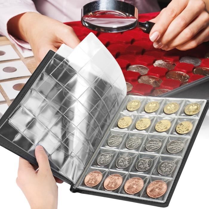 álbum Para Coleccionar Monedas Cyiecw Álbum Multifuncional De Tela Oxford Con 180 Bolsillos Para Monedas, 120 Para Sellos Y 36 Para Billetes - Funda Ignífuga Y Transparente Para Coleccionistas álbum Para Coleccionar Monedas Cyiecw Álbum Multifuncional De Tela Oxford Con 180 Bolsillos Para Monedas, 120 Para Sellos Y 36 Para Billetes - Funda Ignífuga Y Transparente Para Coleccionistas