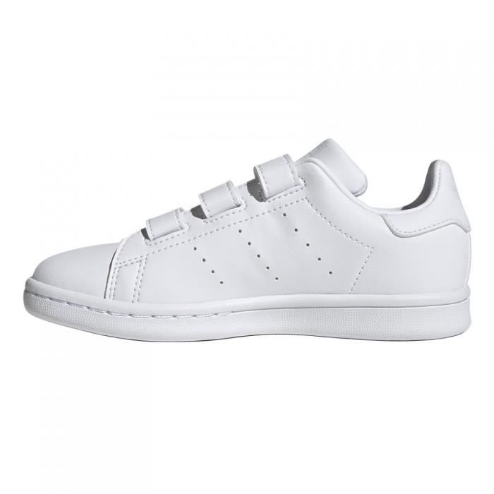 Baskets Stan Smith Blanc/Vert Bébé Mixte - ADIDAS ORIGINALS - Cuir -  Scratch Blanc/Vert - Cdiscount Chaussures