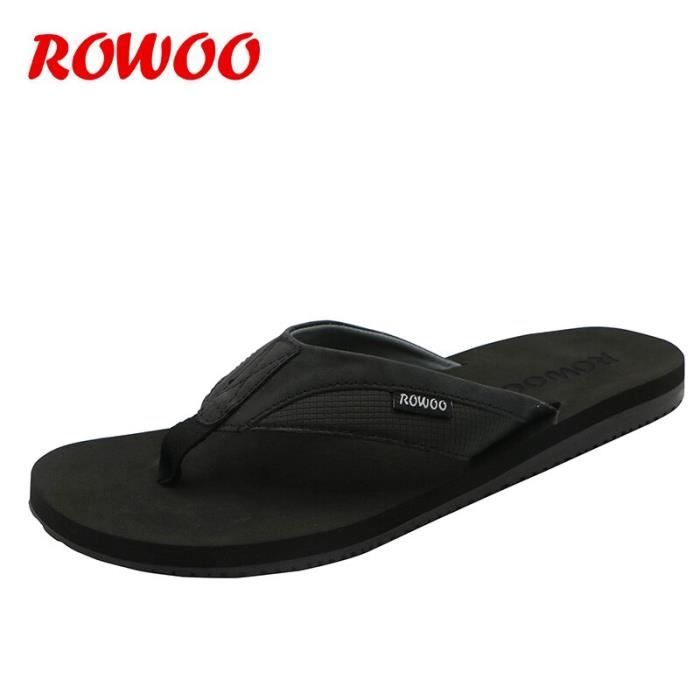 Tong Homme Cuir Blanc Respirantes Ete Cdiscount Sport