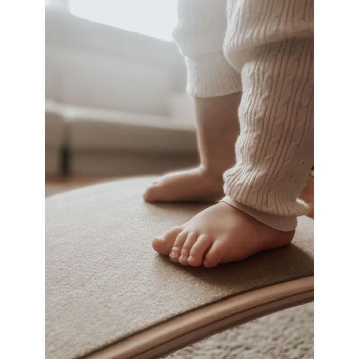 DNKELAR Planche d'équilibre en Bois,Antidérapant,Difficulté ajustable,adulte et enfant Poids