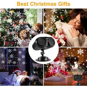 Projecteur Laser LED Extérieur Intérieur Noël, Flocons Multicolores, Neuf