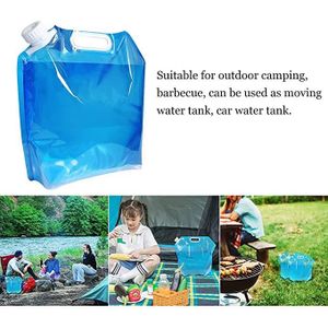 Sac d'eau Portable d'extérieur de 8l, avec robinet et poignée
