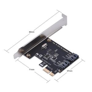 Carte D'extension PCIe SATA 3.0 - 4 Ports SATA 6 Gbit/s, Pour Ajouter Des Disques Durs, Boot Possible, Pilote Requis