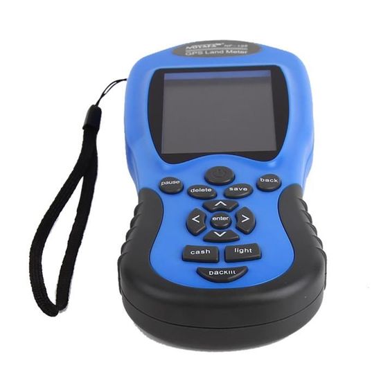 Bleu Dispositifs de test NF-198 Mesureur de sols GPS Moniteur LCD Affichage de la valeur de mesure Figure Mesure de la topographie et de la cartographie des terres agricoles 