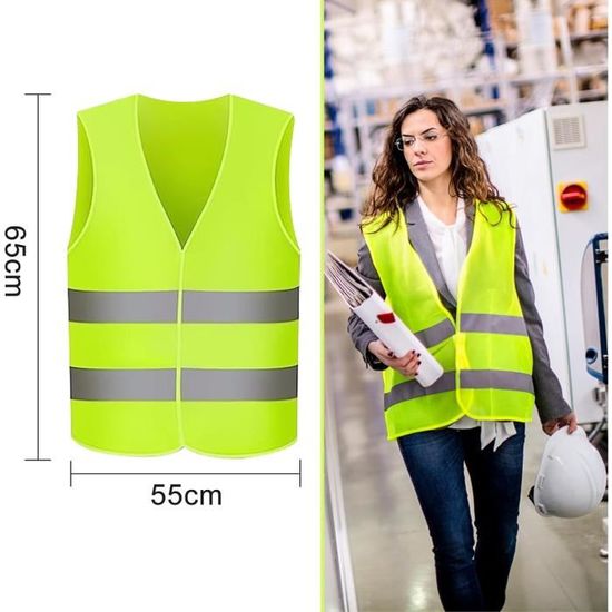 Gilet Réfléchissant AVANA Haute Visibilité – Réglable, Léger, Pour Running, Vélo Ou Moto