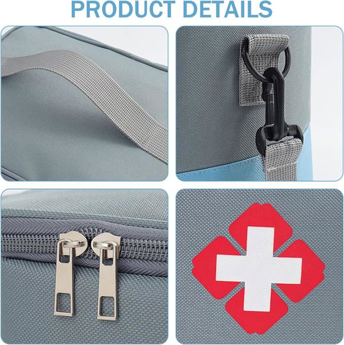 Trousse De Secours MUYAPAY - Grande Capacité 26x20x18 Cm | Imperméable Et Portable | Maison, Voyage