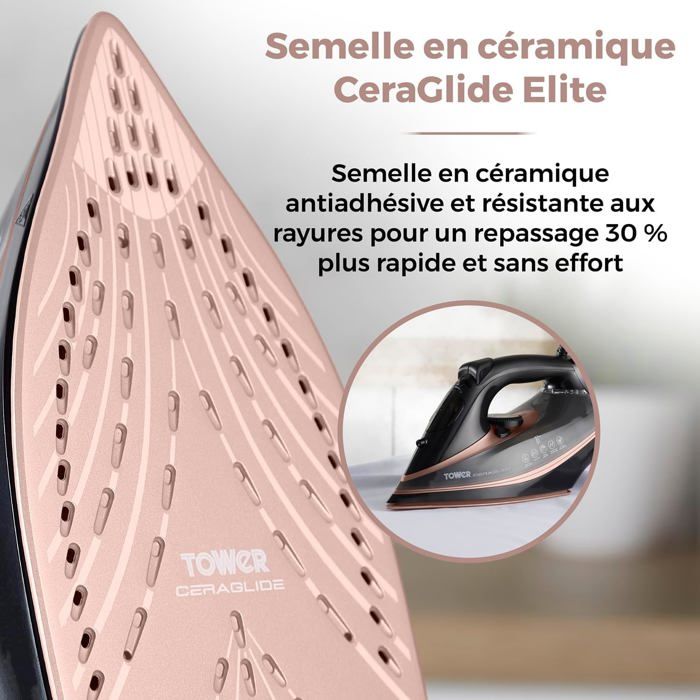 Fer à repasser vapeur avec semelle en céramique ZVVN 3100 W Or — free download