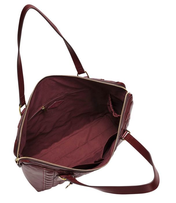 FOSSIL Jacqueline Tote Wine 154496 sac paule sacoche Rouge