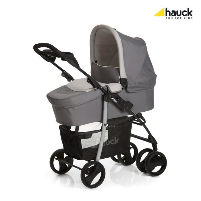 Poussette combinée 3 en 1 HAUCK Trio Shopper SLX - Stone gris - Compacte et  légère - Cdiscount Puériculture & Eveil bébé