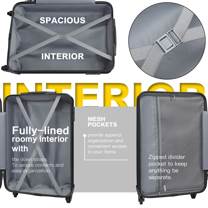 Valise Aluminium 100L Aoliwei - 4 Roues, Serrure TSA