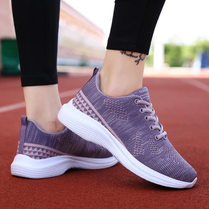 Basket Femme en Mesh Violet Chaussures de sport 2022 Nouveau