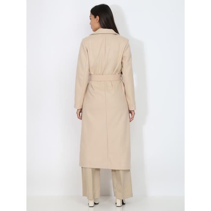 Manteau mi long avec ceinture outlet
