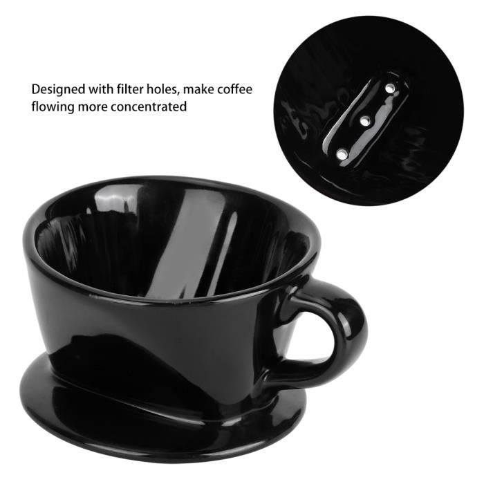 Verre à café à Immersion V60, Dripper et papier, filtre à café en forme de  V, Filtre à Café Réutilisables Portable - Cdiscount Electroménager