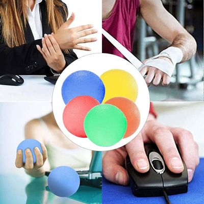 Lot 7 Bandes De Résistance Pour Mains Et Doigts – 5 Niveaux De Force – Balle œuf – Balle Massage – Sans BPA – Pochette Incluse