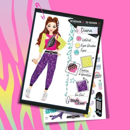 Kit Créateur De Mode Chic Fashion Show 2 – 3 Mannequins, Tissus, Strass, Dès 8 Ans