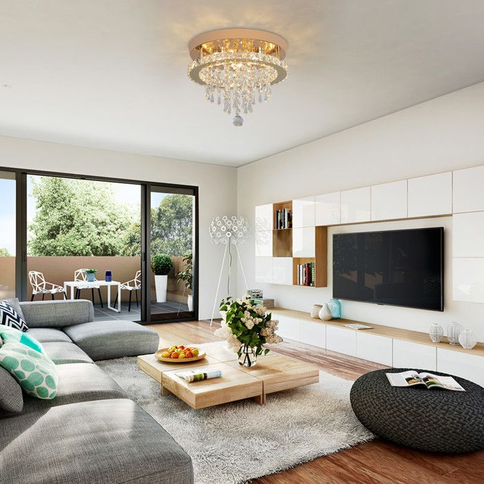 Le lustre de cristal moderne K9 - Le lustre LED 58W réglable avec ...