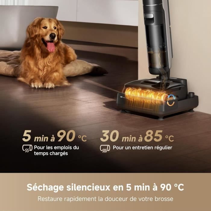 Dreame H15 Mix Aspirateur Laveur 7-en-1 - Bras Robotique IA - 23 KPa - Nettoyage Bordure - Lavage Brosse 100°C