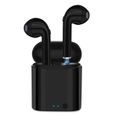 Écouteur Micro casque Oreillette Bluetooth Audio sans fil TWS I7S pour Xiaomi Redmi Note 6 Pro Couleur Noir - Marque Yuan Yuan-0