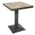 Table carrée style industriel rétro GOLDCMN - Capacité de charge 120 kg-0