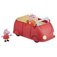 Voiture rouge familiale Peppa Pig - Jouet préscolaire avec figurines Maman Pig et Peppa - dès 3 ans-0
