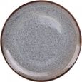 Assiette plate 27 cm clara (lot de 6) - Table Passion Gris-0