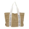 U.S. POLO ASSN. Beach Straw Shopper L Natural [261435] -  sac shopper sac a main-0