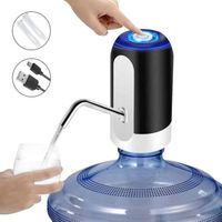 Distributeur automatique de pompe à eau électrique pompe à eau potable avec lumière LED pour bureau de cuisine à domicile