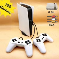 Mini console de jeu vidéo TV rétro GS5, lecteur pour Nes, jeux 8 bits avec 300 jeux intégrés différents, doub