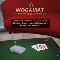 Tapis De Carte À Jouer Luxe Vert pour Tarot,Poker,Contrée,Coinche 60X60Cm Neoprene Epais Et Antiderapant