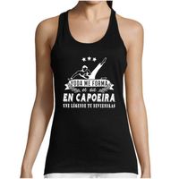 Capoeira | Légende Yoda | Débardeur Femme Collection Sport Humour Geek pour Tous Les Sportifs Passionnés