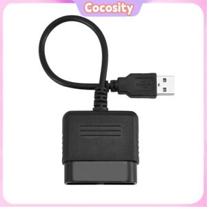 Adaptateur USB Pour Manettes PS1/PS2 – Compatible PC Et PS3, Filaire, Couleur Noire