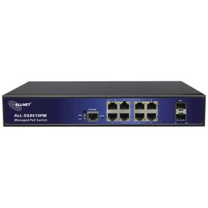 SWITCH - HUB ETHERNET  Allnet ALL-SG8610PM Switch réseau 8+2 ports 10 / 100 / 1000 MBit/s fonction PoE