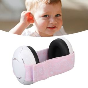 CASQUE - ANTI-BRUIT Protection auditive pour bébé - ATYHAO - Cache-oreilles avec blocage du bruit - Réduction sonore 27 db - Blanc