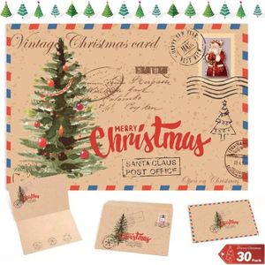 CARTE CORRESPONDANCE Lot De 15 Cartes De Noël Avec Enveloppe - Cartes P