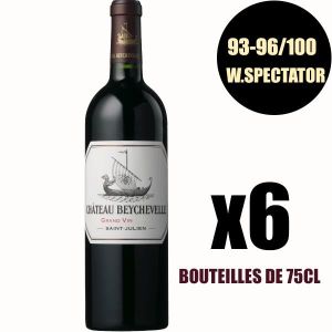 VIN ROUGE X6 Château Beychevelle 2016 75 cl AOC Saint-Julien