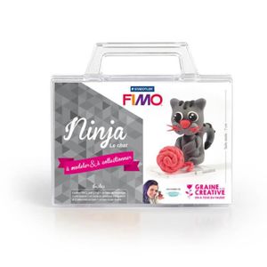 PATE POLYMÈRE Fimo - Kit figurine - Chat