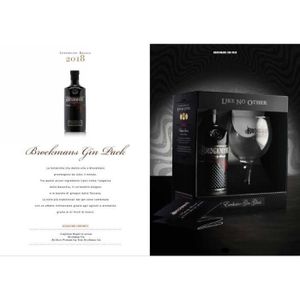 COFFRET CADEAU ALCOOL PREMIUM GIN INTENSELY SMOOTH 70 CL GIF PACK + 1 GL